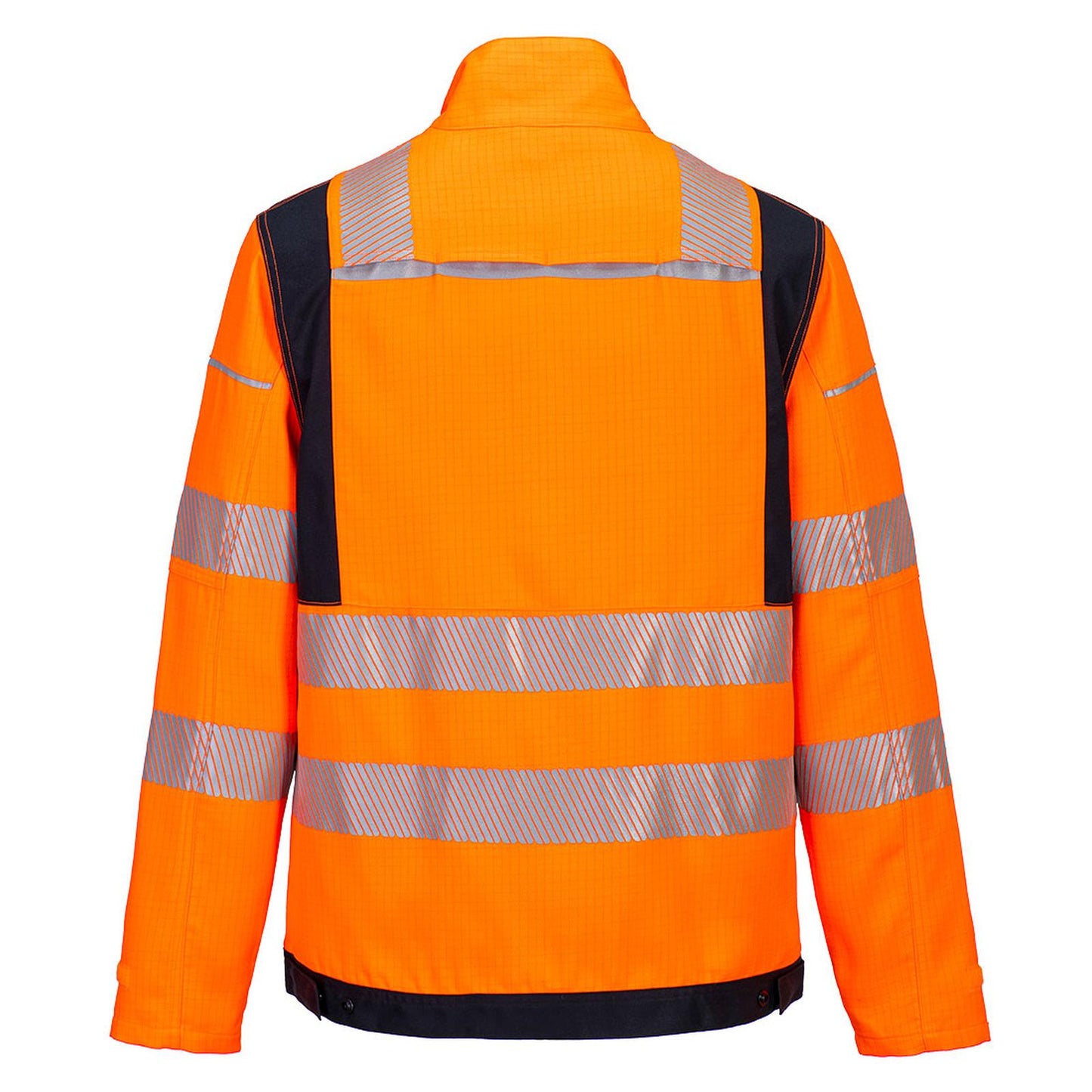 Portwest PW3 Vlamvertragend Multi-norm PW3 Vlamvertragende Modaflame Hi-Vis werkjack FR722 oranje-marineblauw(ON)