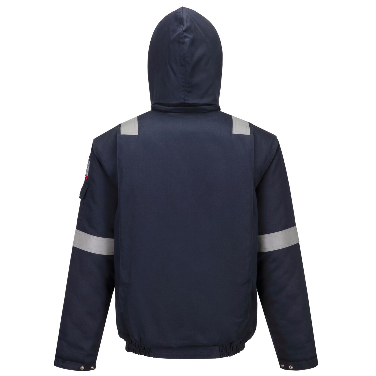 Portwest Bizflame Work+ Vlamvertragend Multi-norm Bomberjack FR731 FR geïsoleerd marineblauw(NV)
