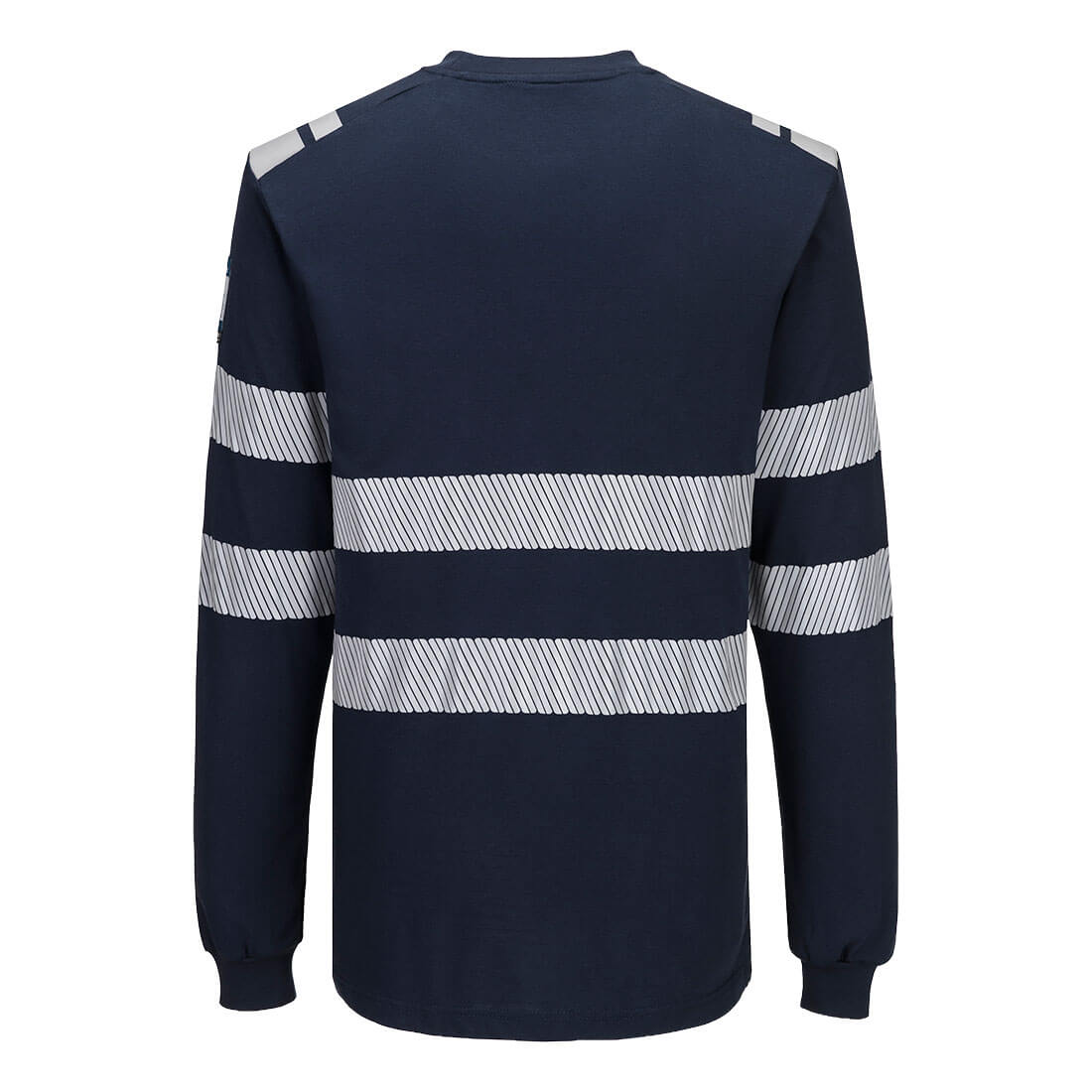 Portwest PW3 Vlamvertragend Multi-norm T-shirt FR732 Modaflame gebreid Hi-Vis FR lange mouwen donker marineblauw(NV)