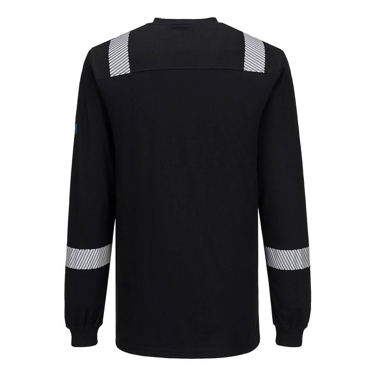 Portwest WX3 Vlamvertragend Multi-norm T-shirt FR751 Modaflame gebreid Hi-Vis FR lange mouwen zwart(BK)