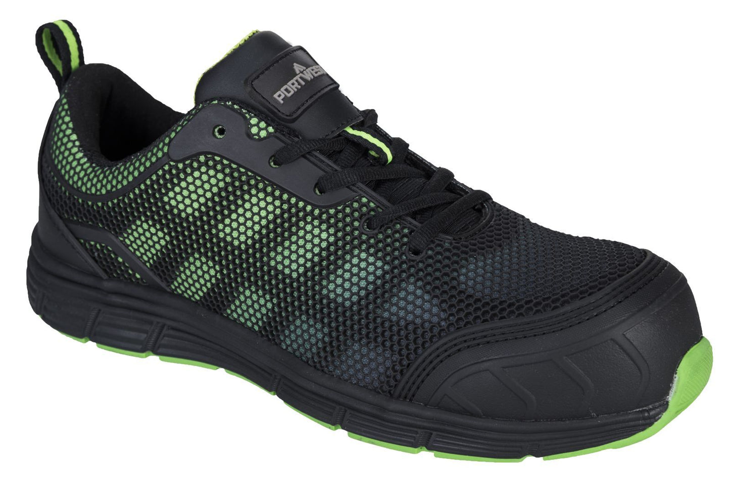 Portwest Schoenen FT35 Metaalvrij zwart-groen(BG)