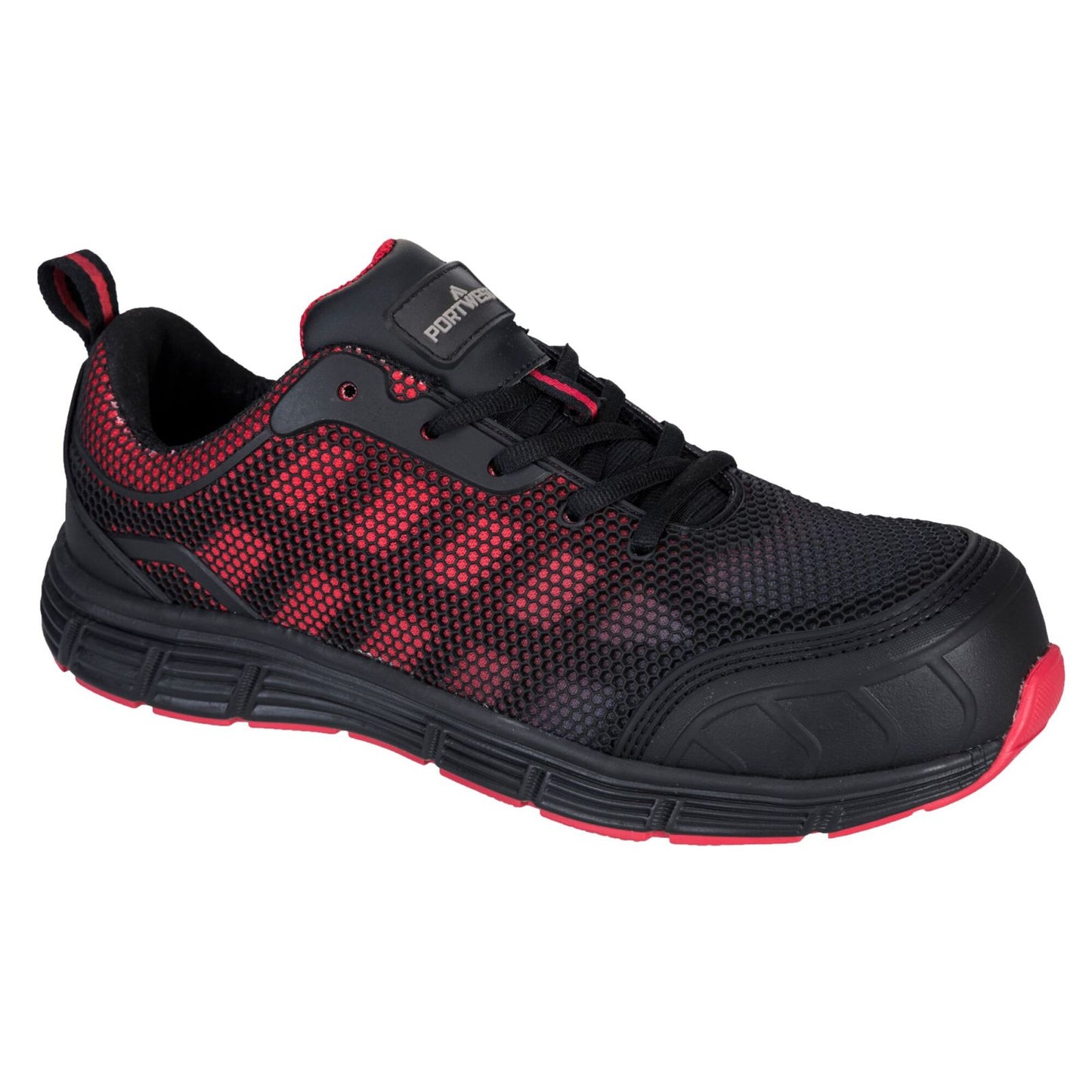 Portwest Schoenen FT35 Metaalvrij zwart-rood(BK)