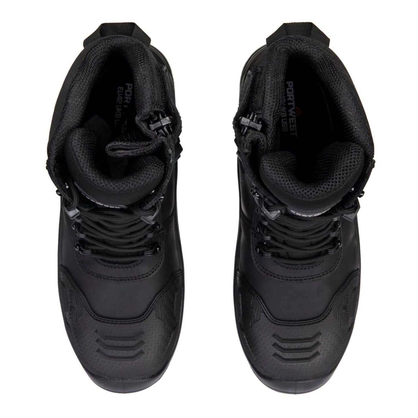 Portwest Composite Lite Voetbescherming Schoen FV03 samengesteld leder hoog S7L HRO M CI LG SC AN SR FO zwart(BK)