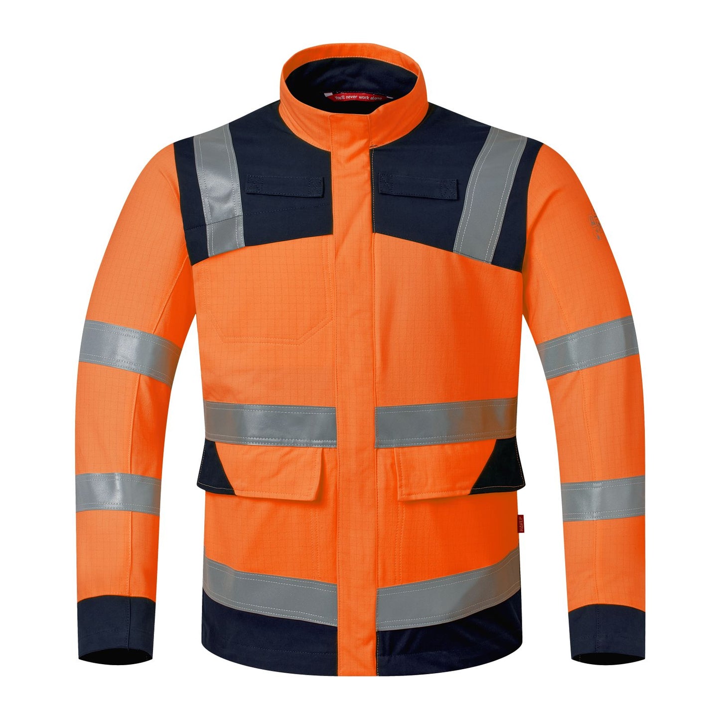 Havep Multi Protector + inherent FR Jack 50469 vlamwerend antistatisch vlamboog HiViS lassen chemicaliën fluo oranje-marineblauw(AOU)