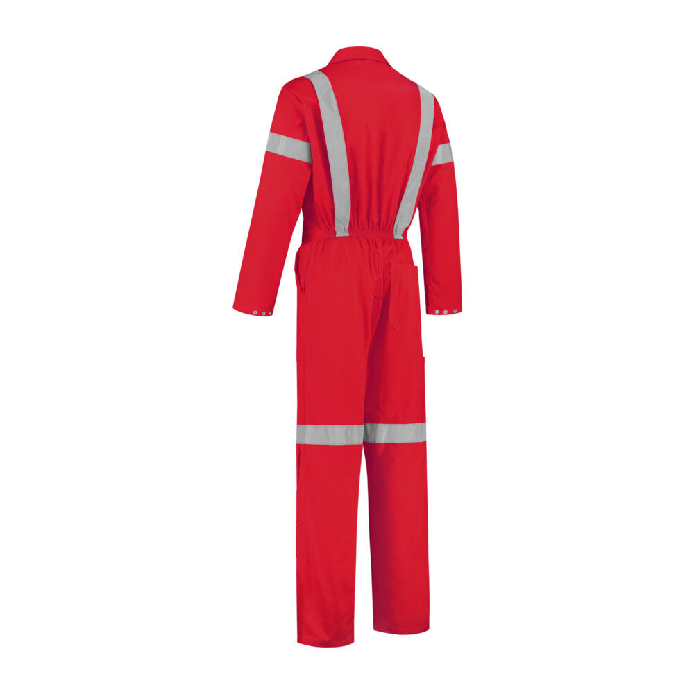 Noname Overalls HZO100 Met reflectieband rood(ROOD)