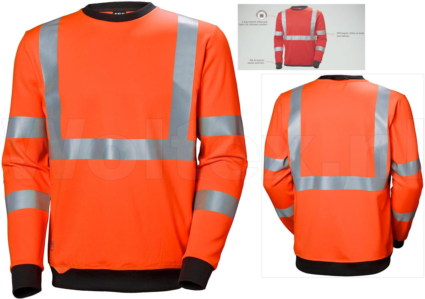Helly Hansen Polosweaters Addvis 79095 HiVis fluo-oranje(260)