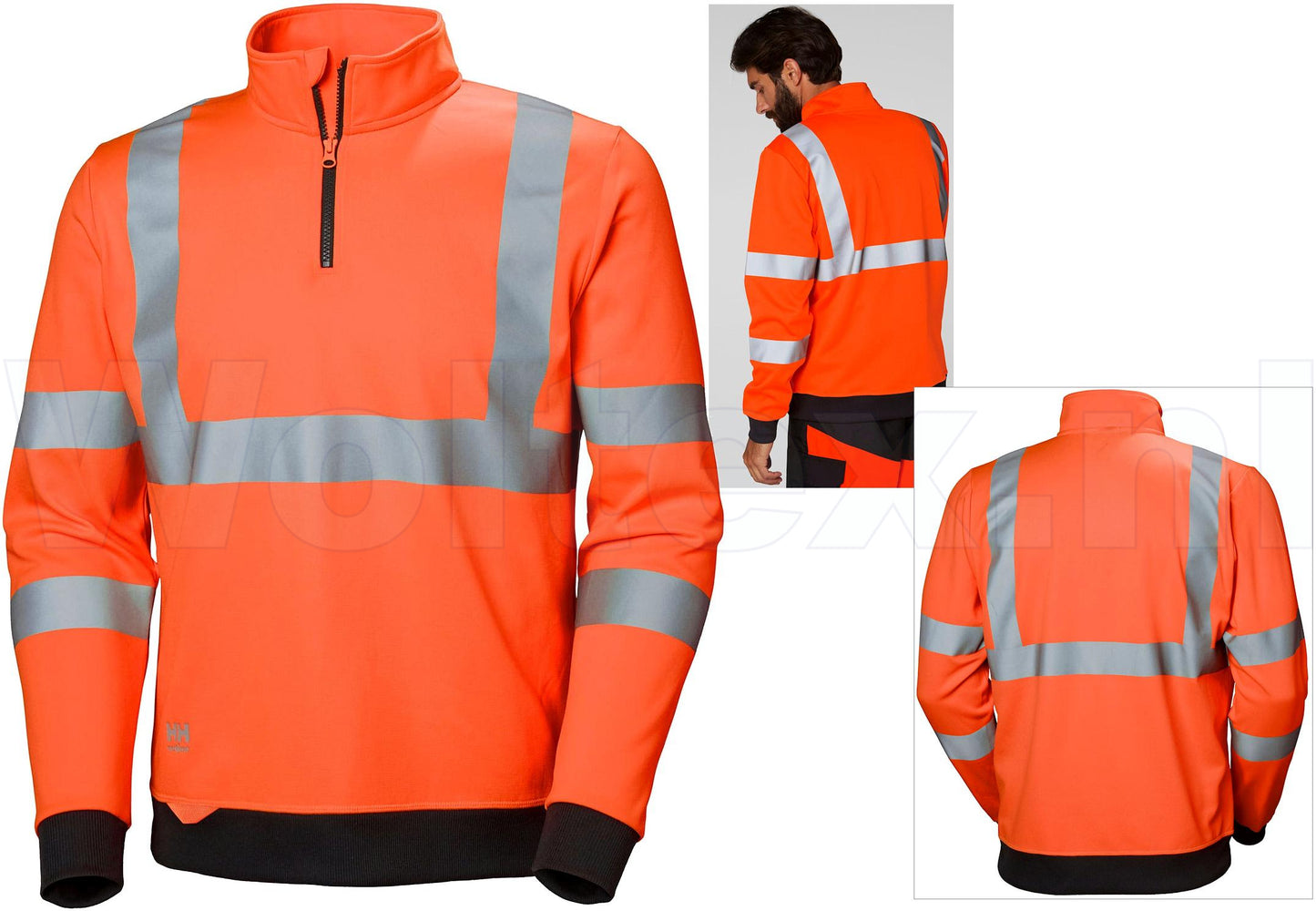 Helly Hansen Zipsweaters Addvis 79096 HiVis fluo-oranje(260)