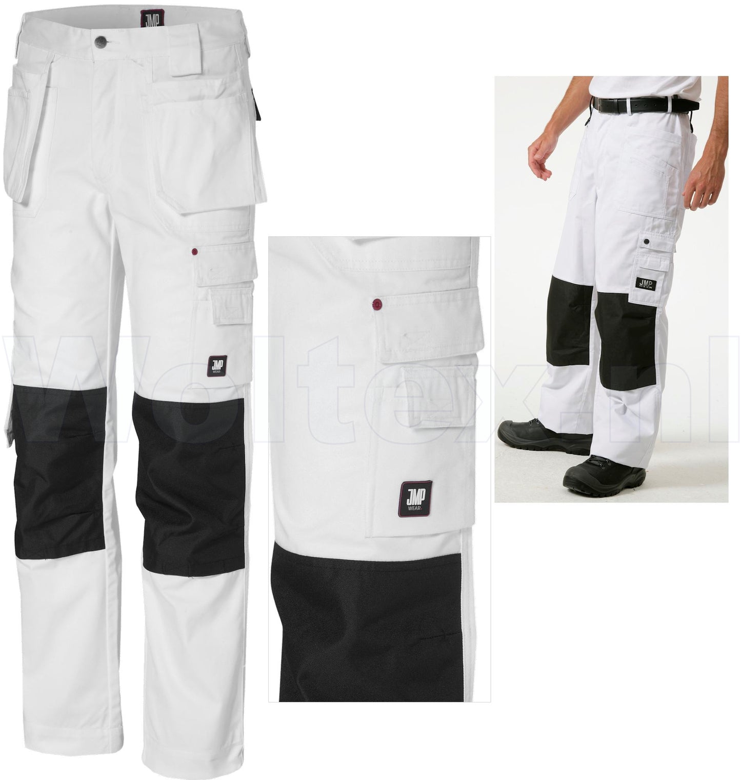 JMP Wear Broeken Nevada wit(WIT)