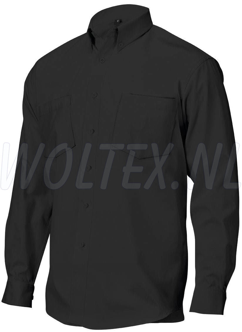 ROM88 Shirts MO715 Lange mouw- knoopsluiting Katoen zwart(zwart)