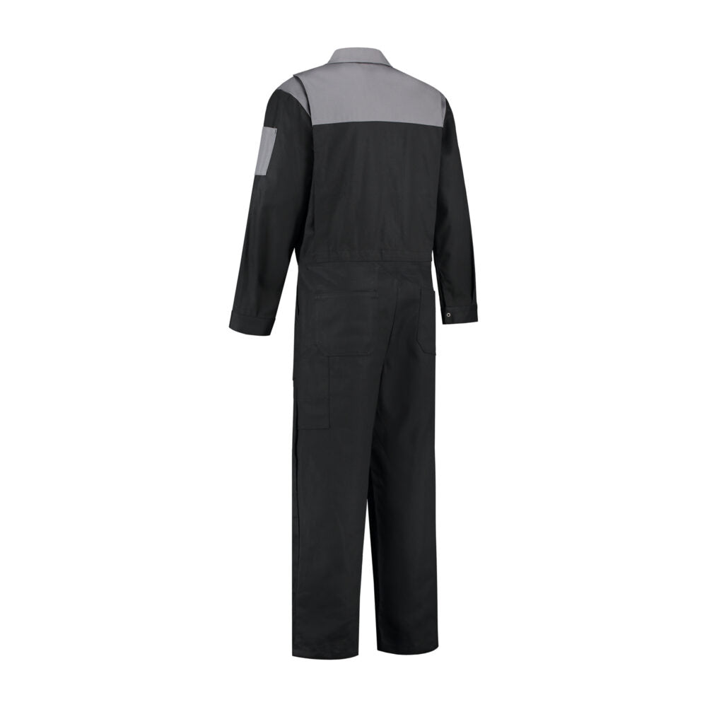 Noname Overalls OVK2KL Drukknopen Katoen zwart-grijs(ZWGR)