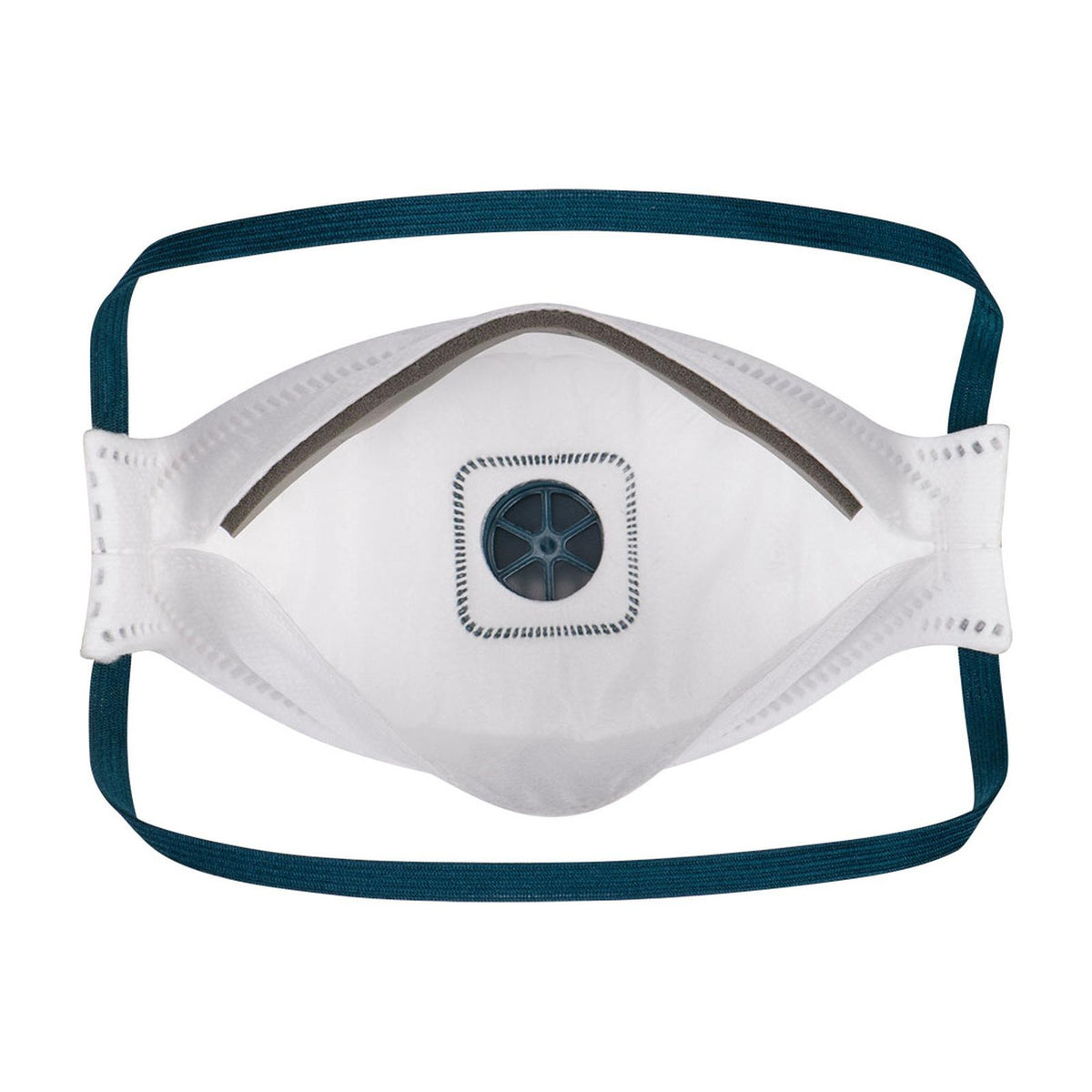 Portwest FFP2 Disposable Maskers Mondmasker P261 Trifold FFP2 dolomite gevouwen (Pk 10) wit(WH)