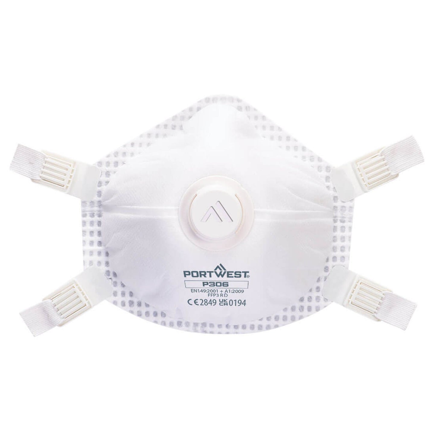 Portwest Disposable Ultimate mondmasker P306 ventiel herbruikbaar FFP3 (5pk) wit(WH)