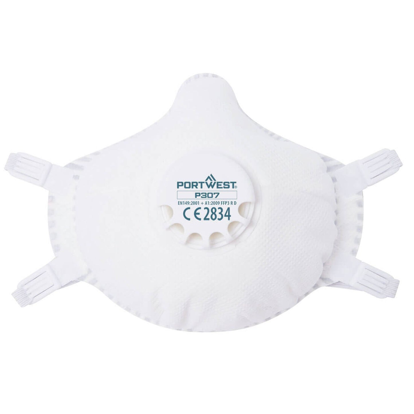 Portwest Disposable Maskers FFP3 Mondmasker P307 FFP3 Ultimate herbruikbaar compact wit(WH)