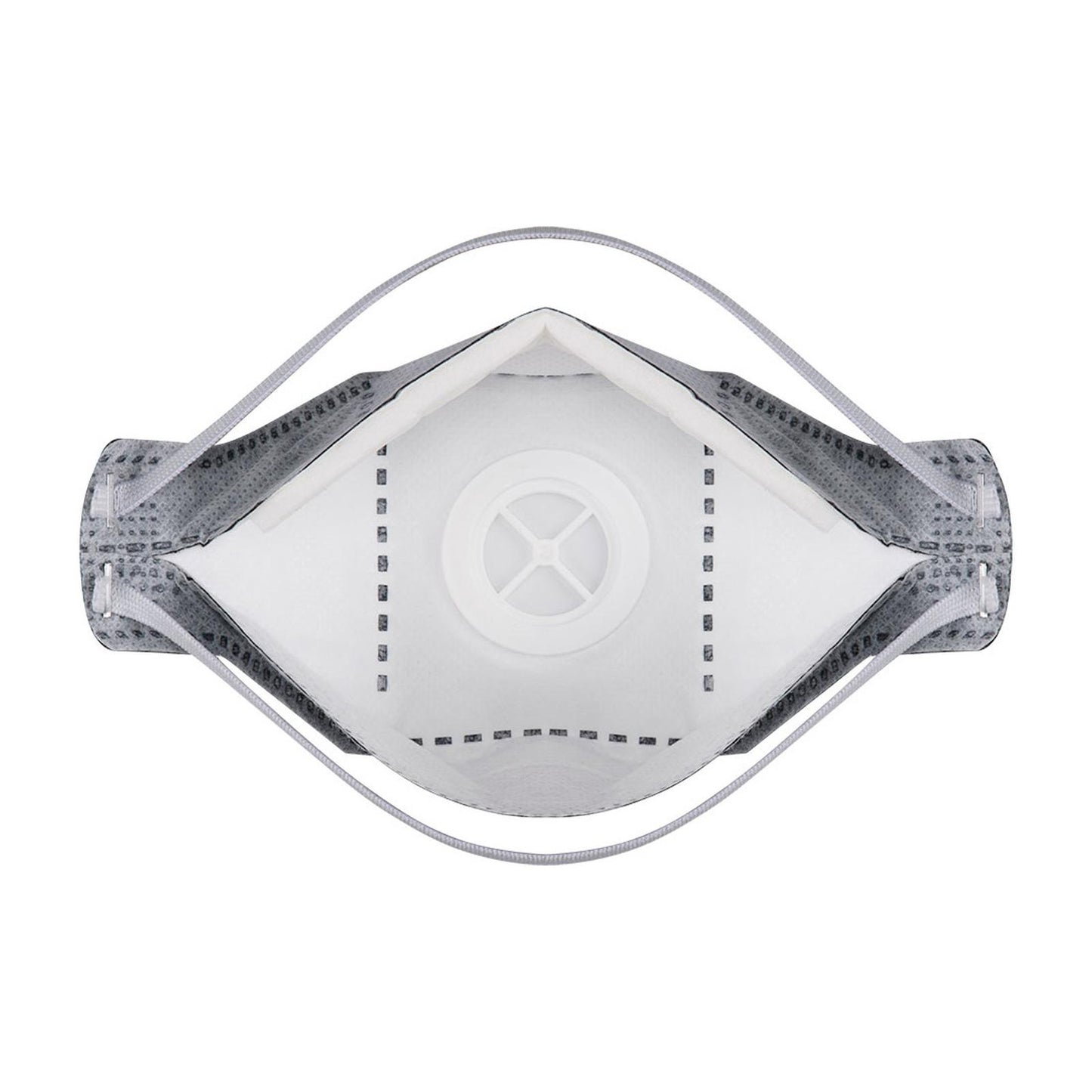 Portwest Disposable EAGLE mondmasker P392 koolstof gevouwen plat FFP3 (Pk10) wit(WH)