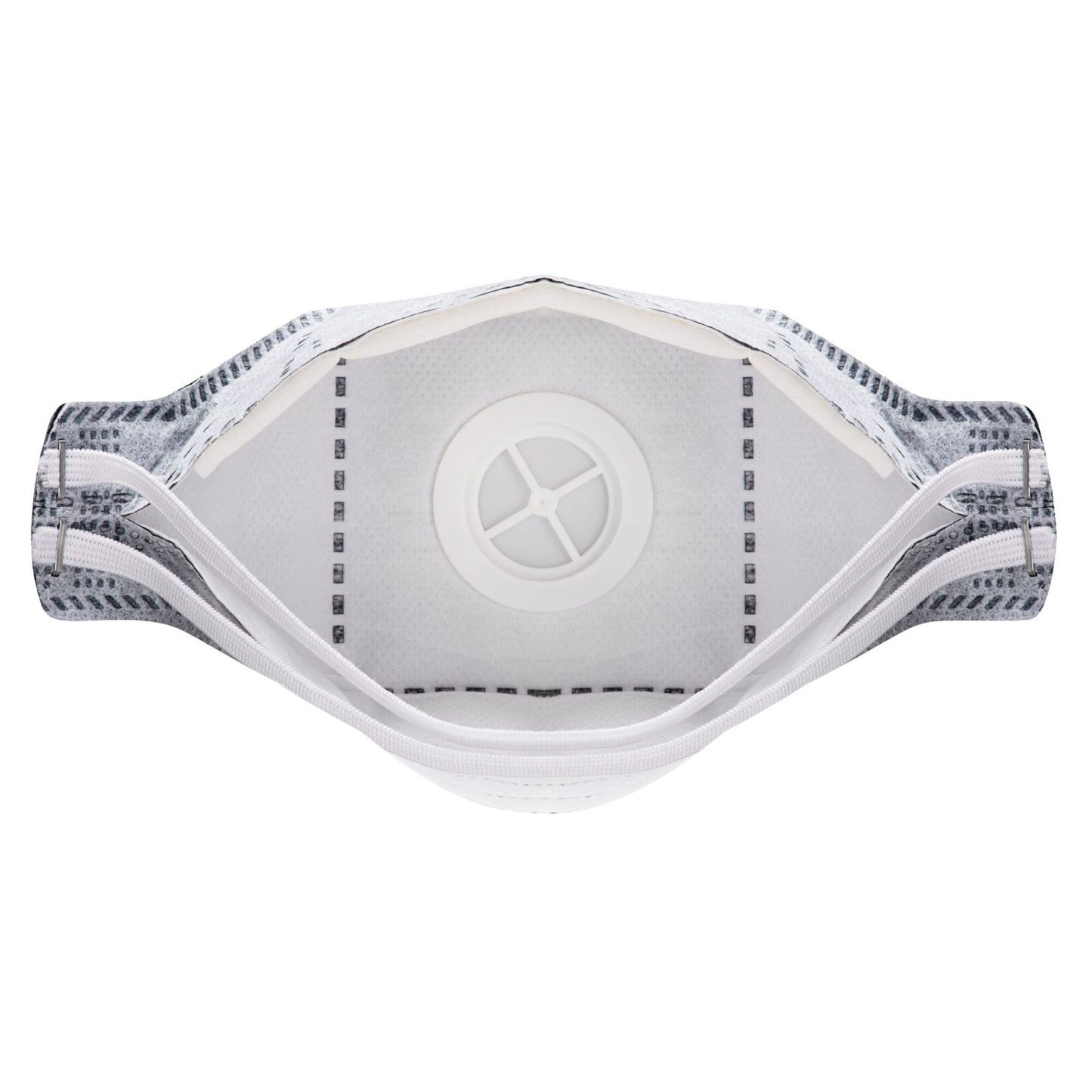 Portwest Disposable EAGLE mondmasker P392 koolstof gevouwen plat FFP3 (Pk10) wit(WH)