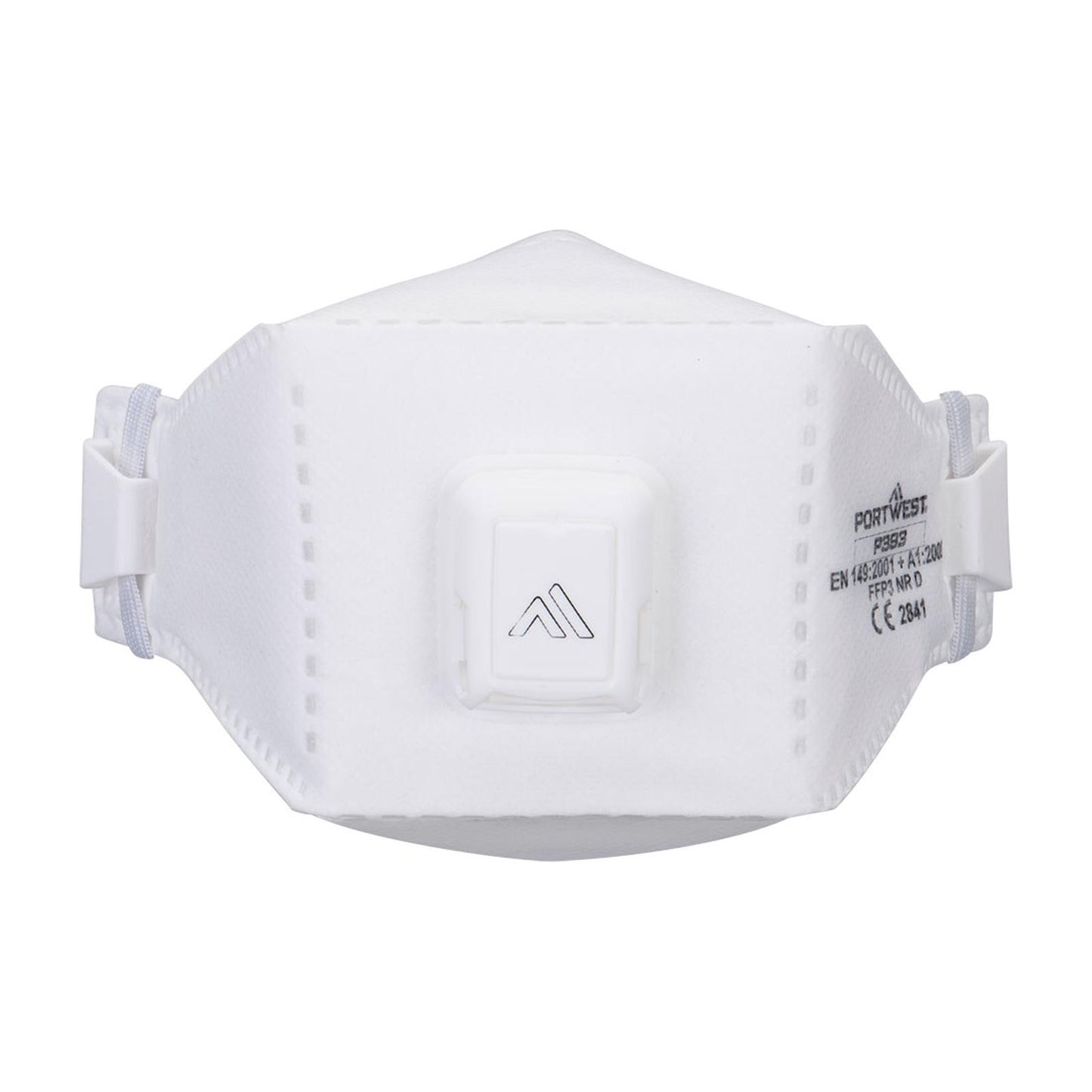 Portwest FFP3 Disposable Maskers Mondmasker P393 Eagle Pro FFP3 Dolomiet gevouwen (pk 10) wit(WH)