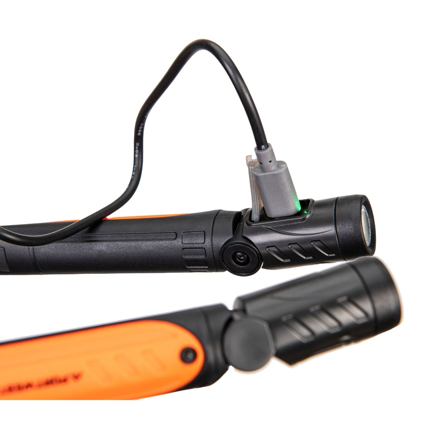 Portwest Zaklamp PBMs neklamp PA73 USB oplaadbare LED zwart-oranje(BK)