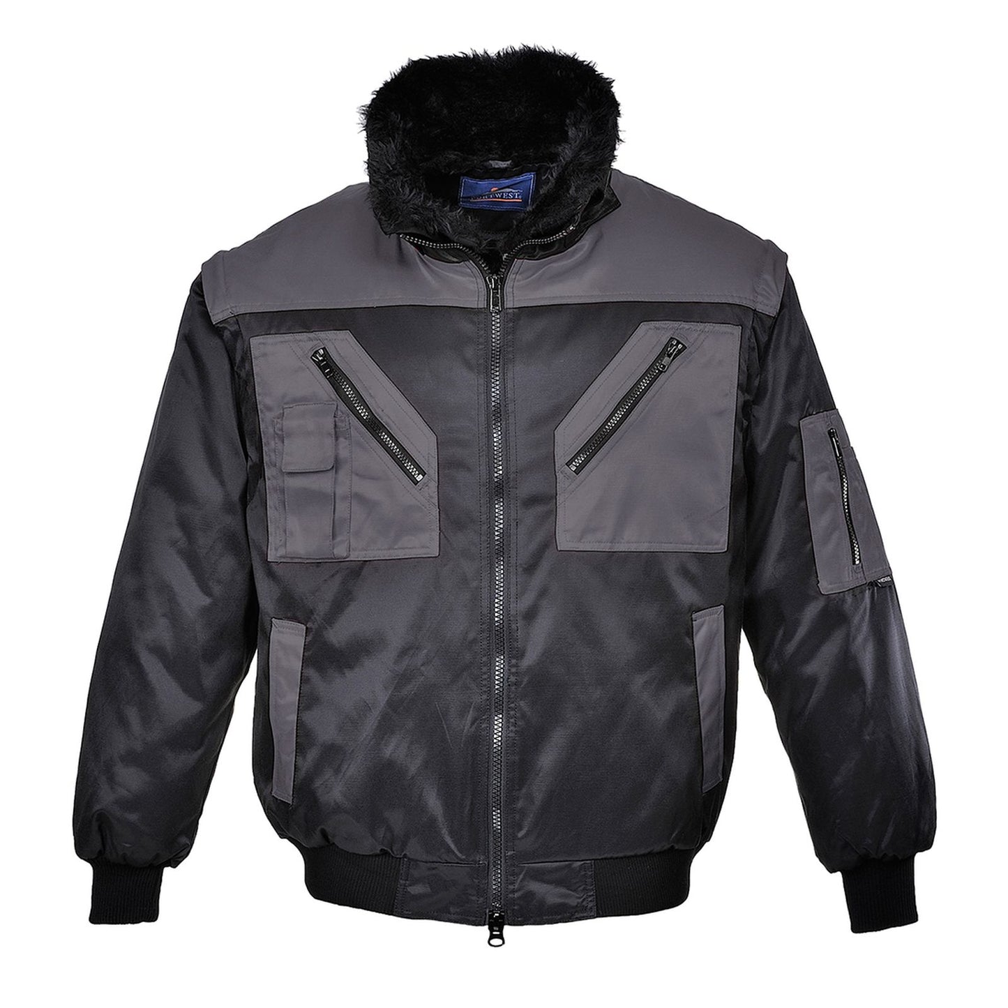 Portwest Jassen PJ20 zwart-grijs(BY)