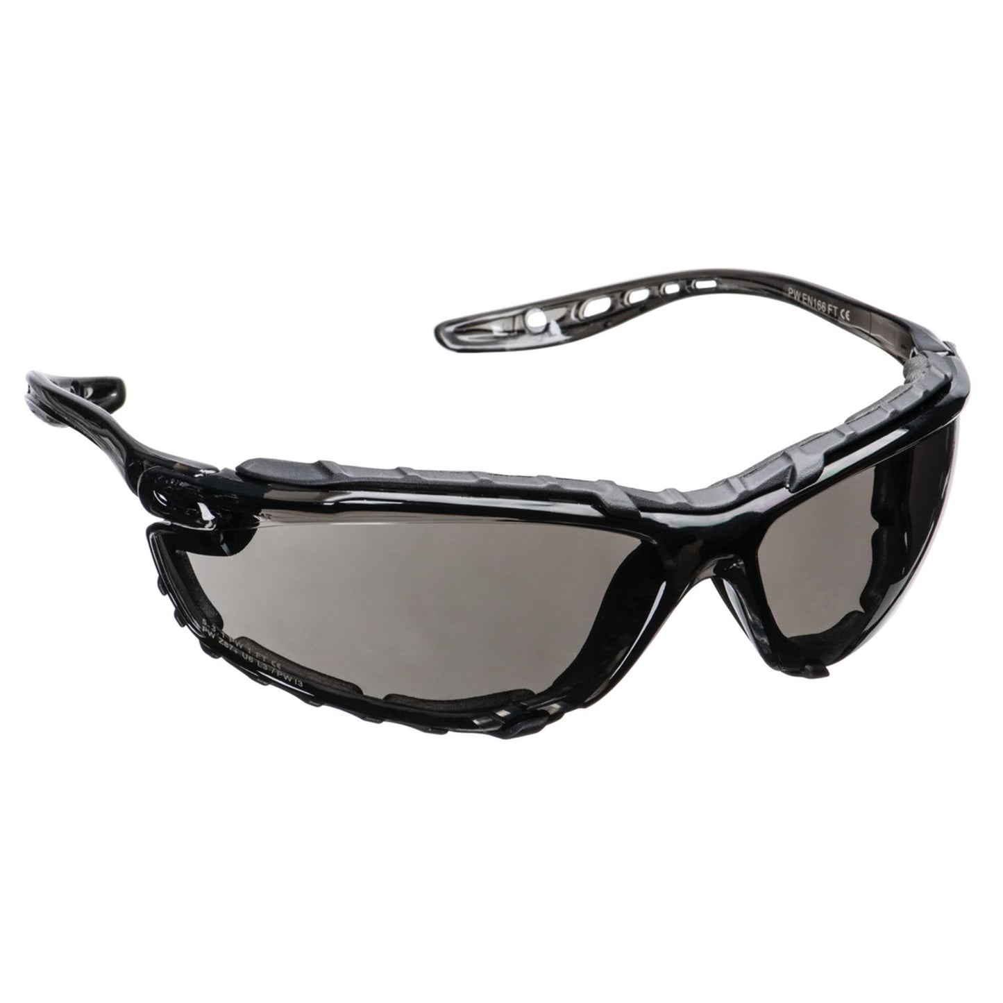 Portwest PBM's Oogbescherming Veiligheidsbril PS14 Lite Plus Safety rookgrijs(SK)