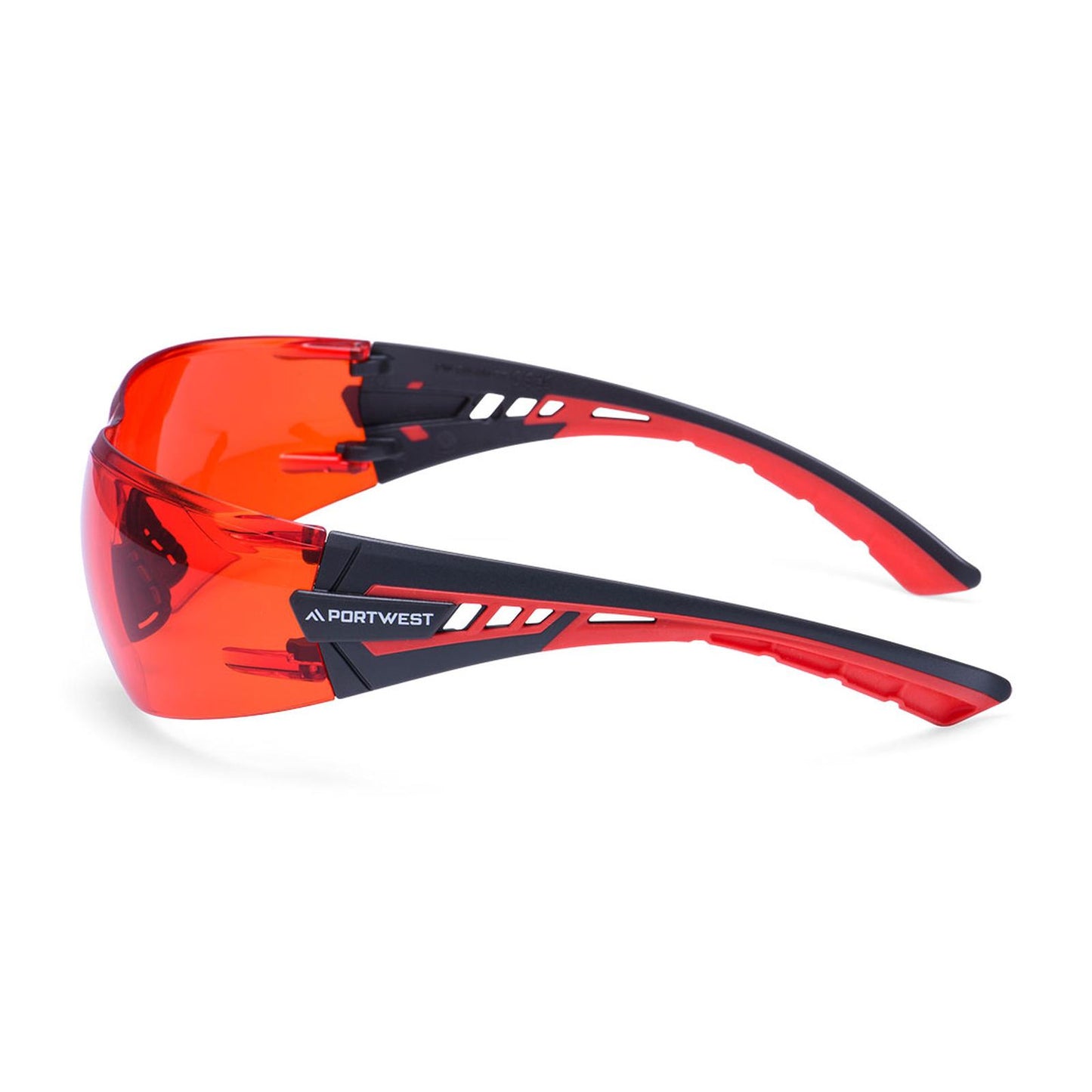 Portwest Oogbescherming PBM's Veiligheidsbril PS27 Tech Look Lite KN rood(RE)