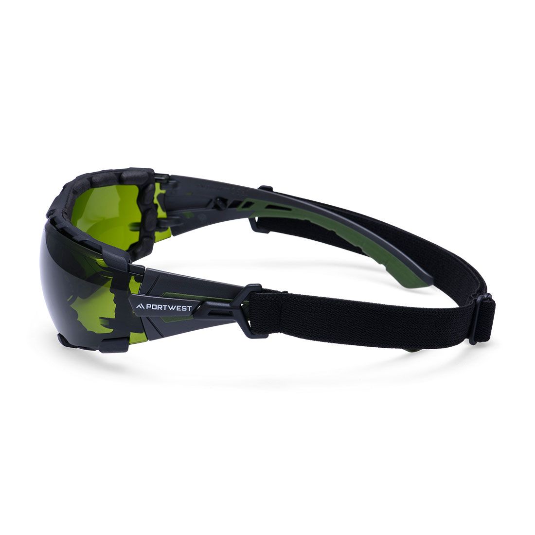 Portwest Oogbescherming PBM's Veiligheidsbril PS28 Tech Look Lite KN groen(GN)