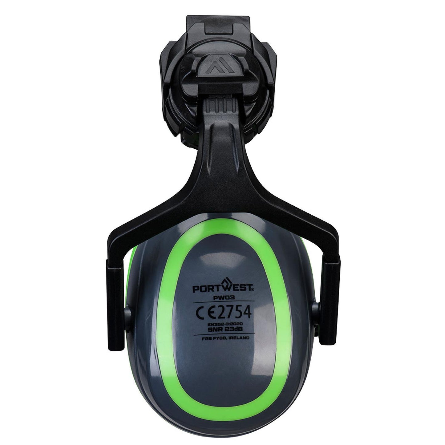 Portwest Gehoorbeschemers Oorbeschermers PW03 HV Extreme laag clip-on grijs-groen(GG)