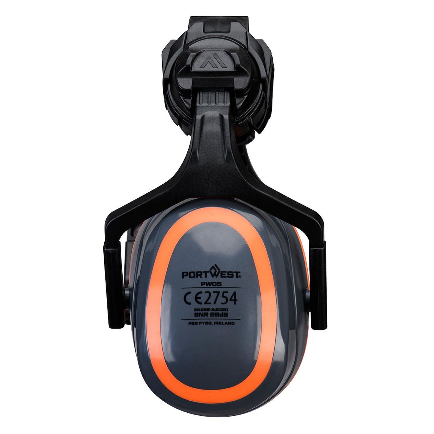 Portwest Gehoorbescherming Oorbeschermers PW05 HV Extreme laag clip-on grijs-oranje(GO)