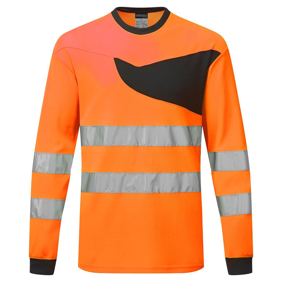 Portwest PW2 HiVis T-shirt PW221 L/M HiVis oranje-zwart(OB)