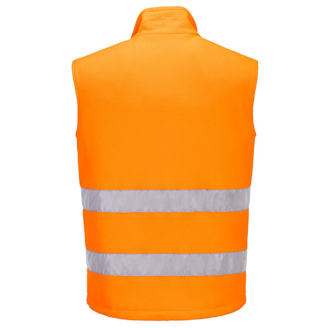 Portwest PW2 Hoge zichtbaarheid Bodywarmer PW231 HiVis fleece oranje-zwart(OB)