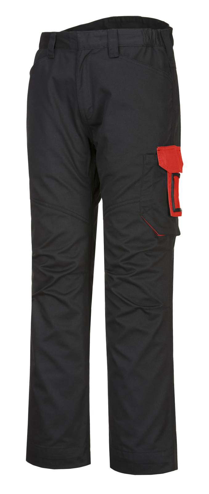 Portwest Broeken PW240 zwart-rood(BD)