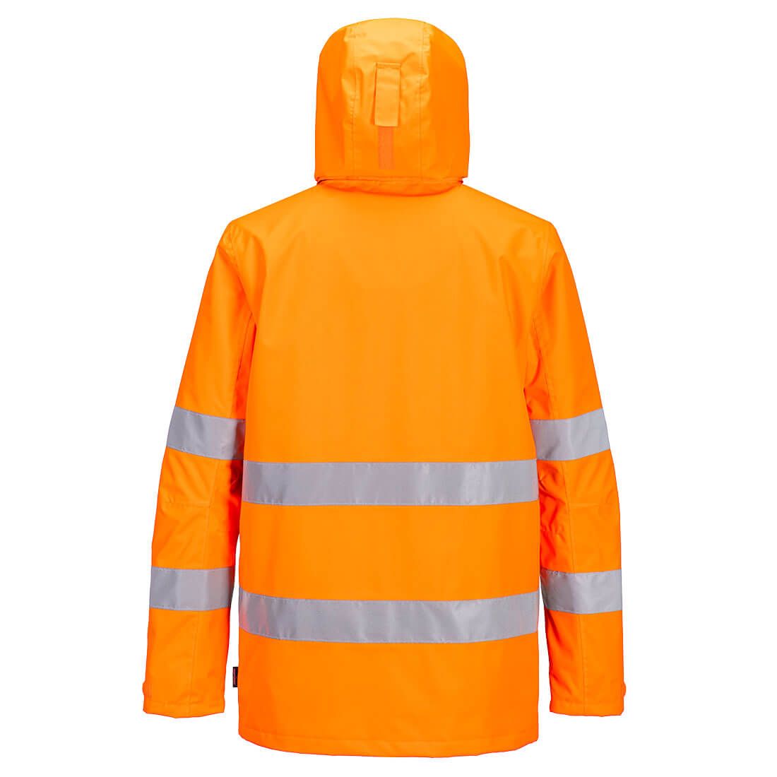 Portwest PW2 HiVis Regenjack PW265 Hi-Vis oranje-zwart(OB)