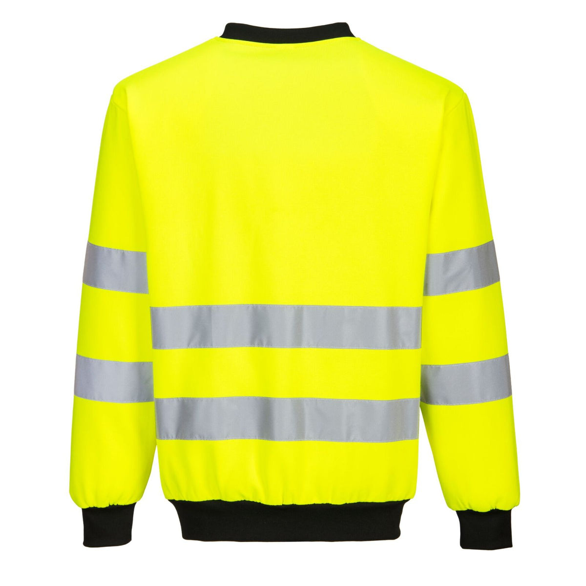 Portwest PW2 Hoge zichtbaarheid Sweatshirt PW277 PW2 Hi-Vis ronde hals geel-zwart(YB)