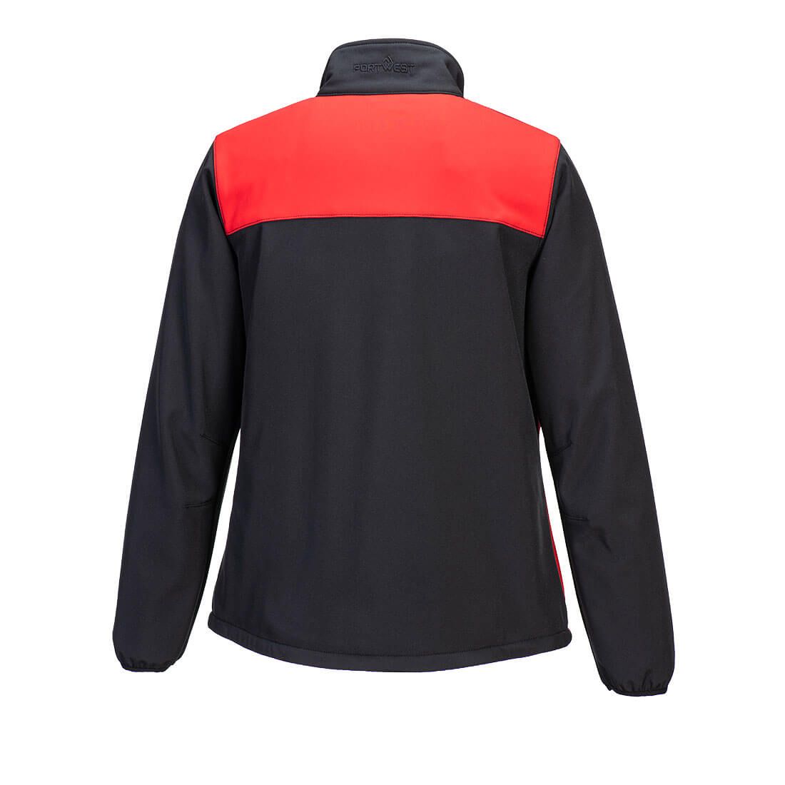 Portwest PW2 Dames PW2 Dames Softshell (2L) PW278 softshell zwart-rood(BD)