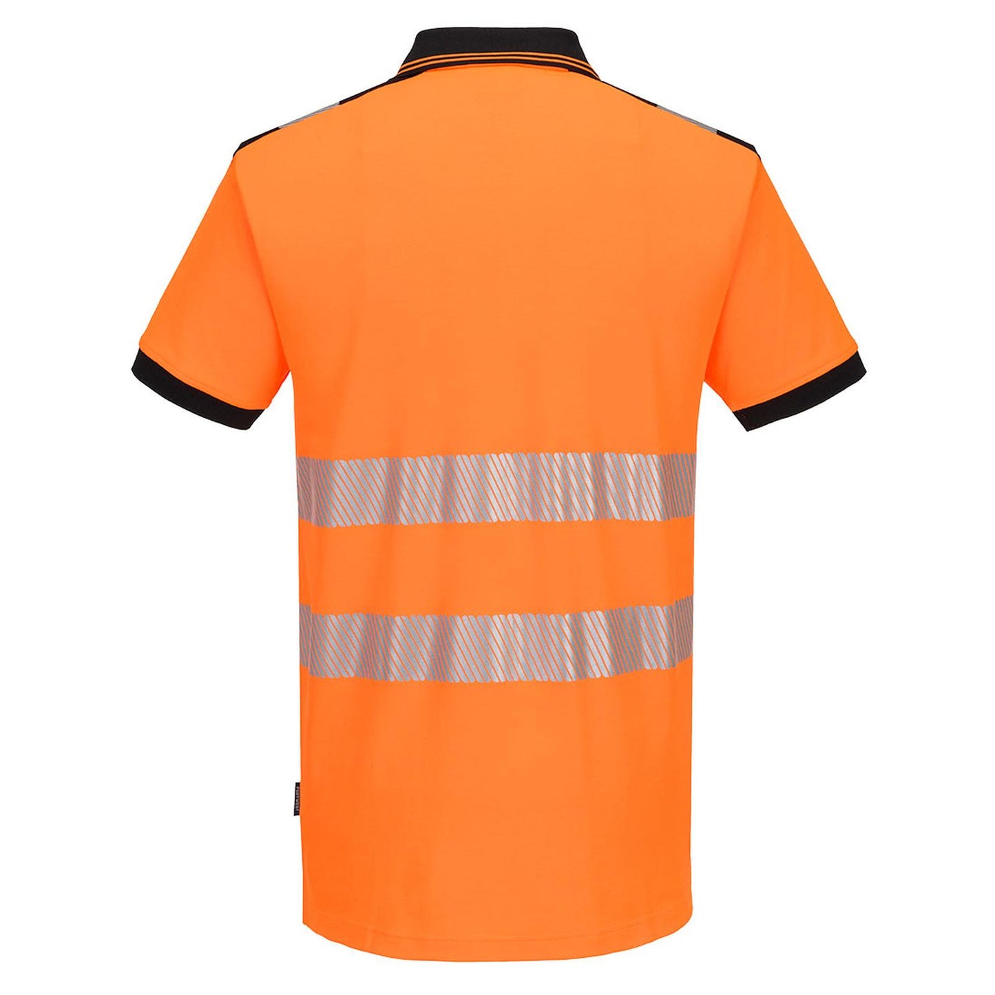 Portwest PW3 Hoge zichtbaarheid Poloshirt PW317 Hi-Vis Katoen comfort Korte Mouw oranje-zwart(OB)