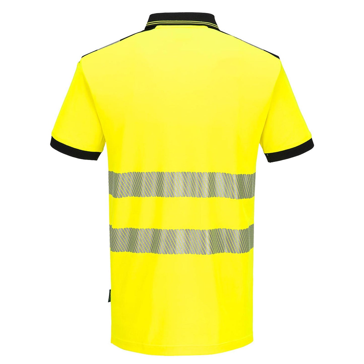 Portwest PW3 Hoge zichtbaarheid Poloshirt PW317 Hi-Vis Katoen comfort Korte Mouw geel-zwart(YB)