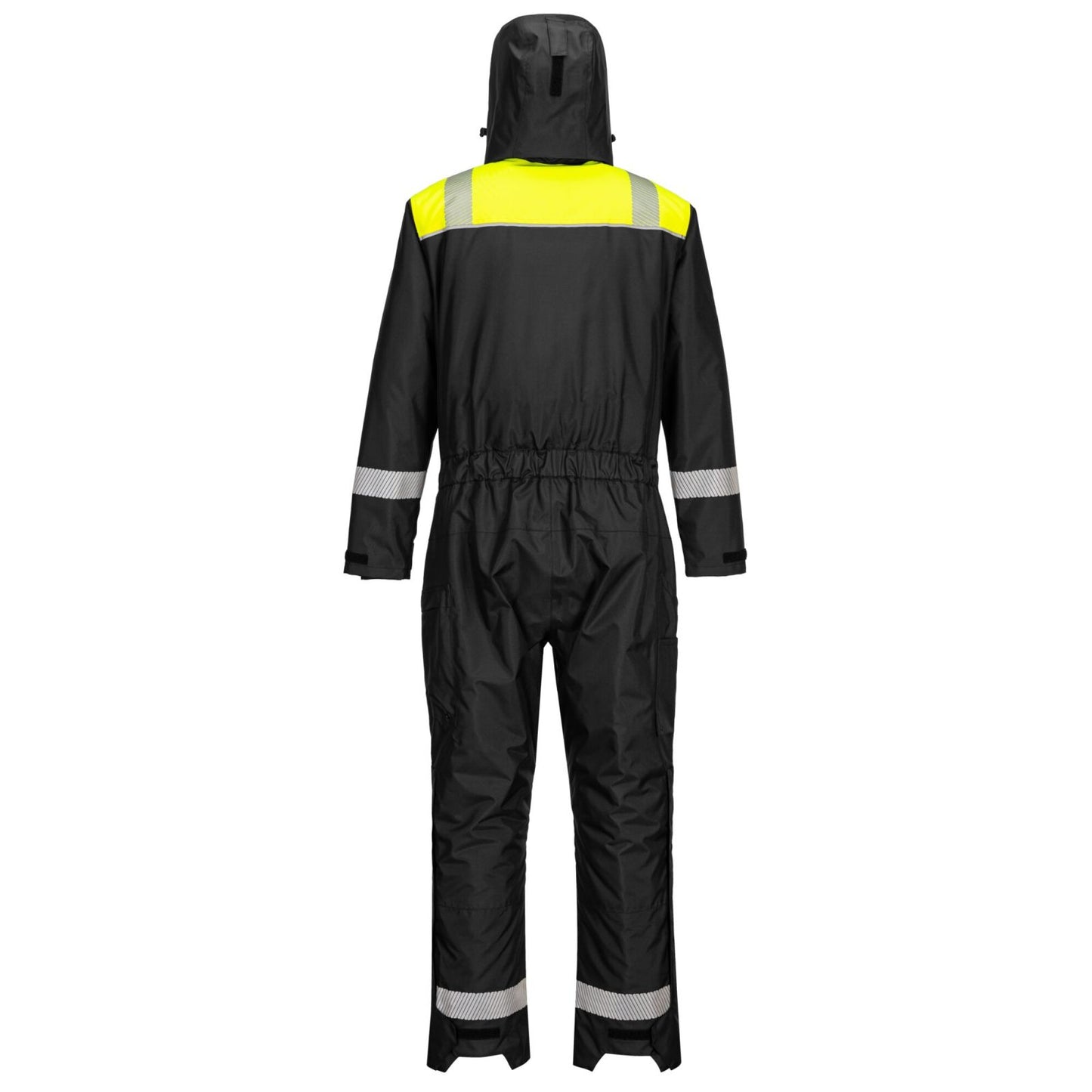 Portwest PW3 Regenoveralls PW353 zwart-geel(BK)
