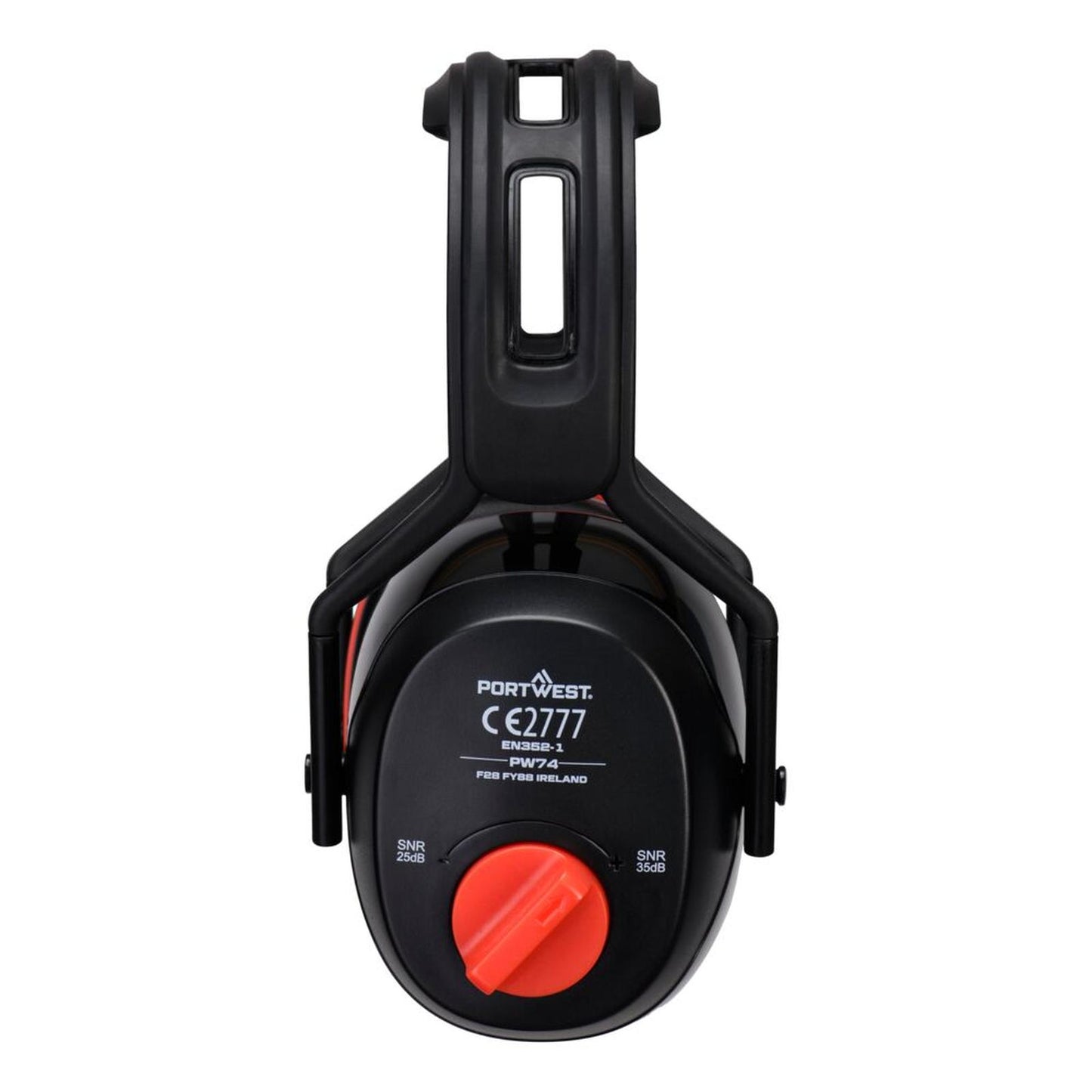 Portwest Gehoorbescherming Gehoorbeschermers PW74 Dubbele SNR zwart(BK)