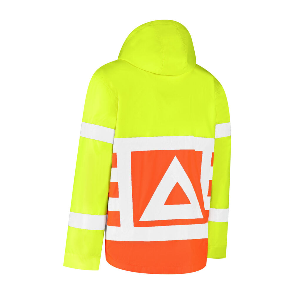 Noname High Visibility Regenjas RWVRJ100 verkeersregelaar RWS HiVis geel-oranje(GEELORANJE)