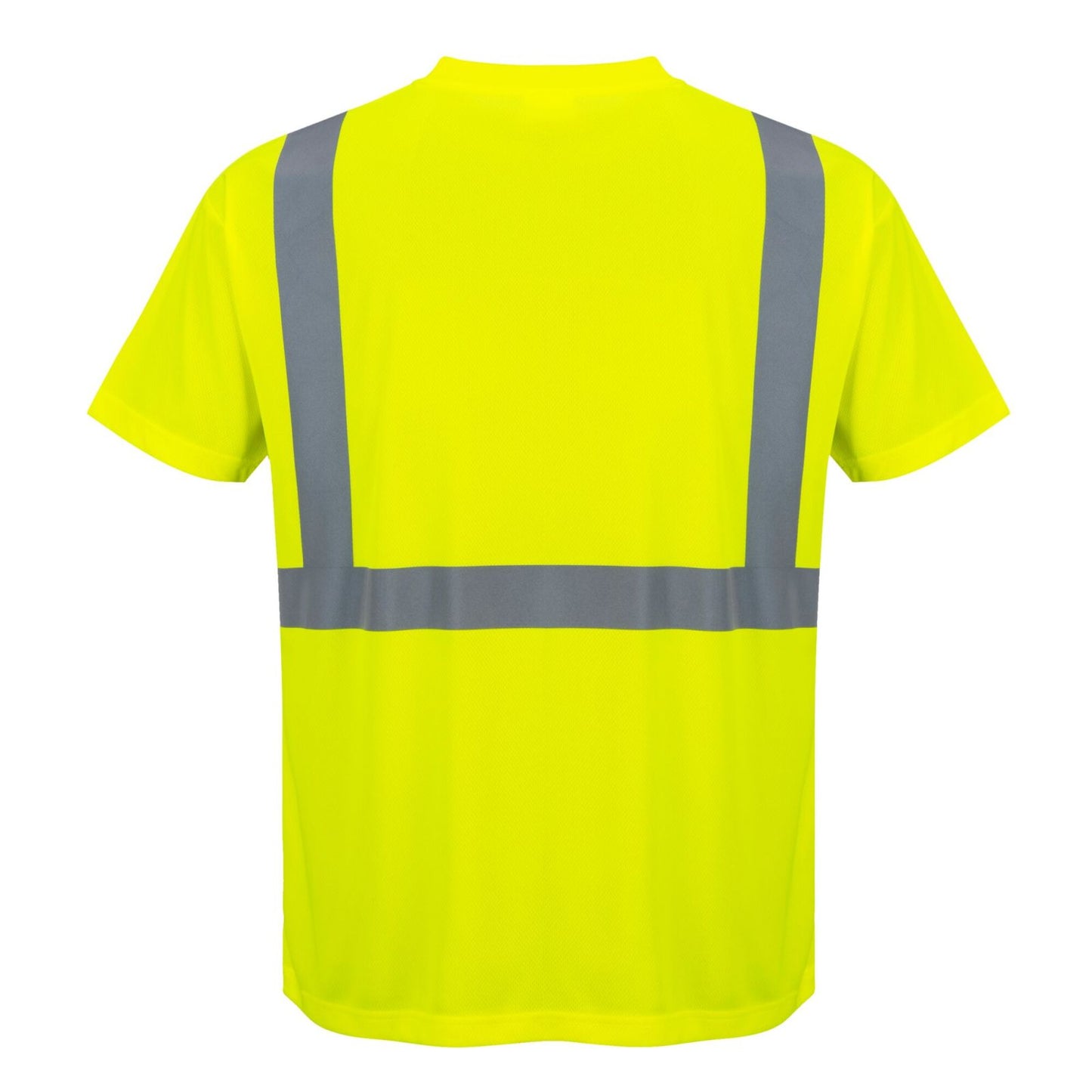 Portwest Micro Mesh Bird Eye Hoge zichtbaarheid T-shirt S190 Hi-Vis borstzak geel(YE)