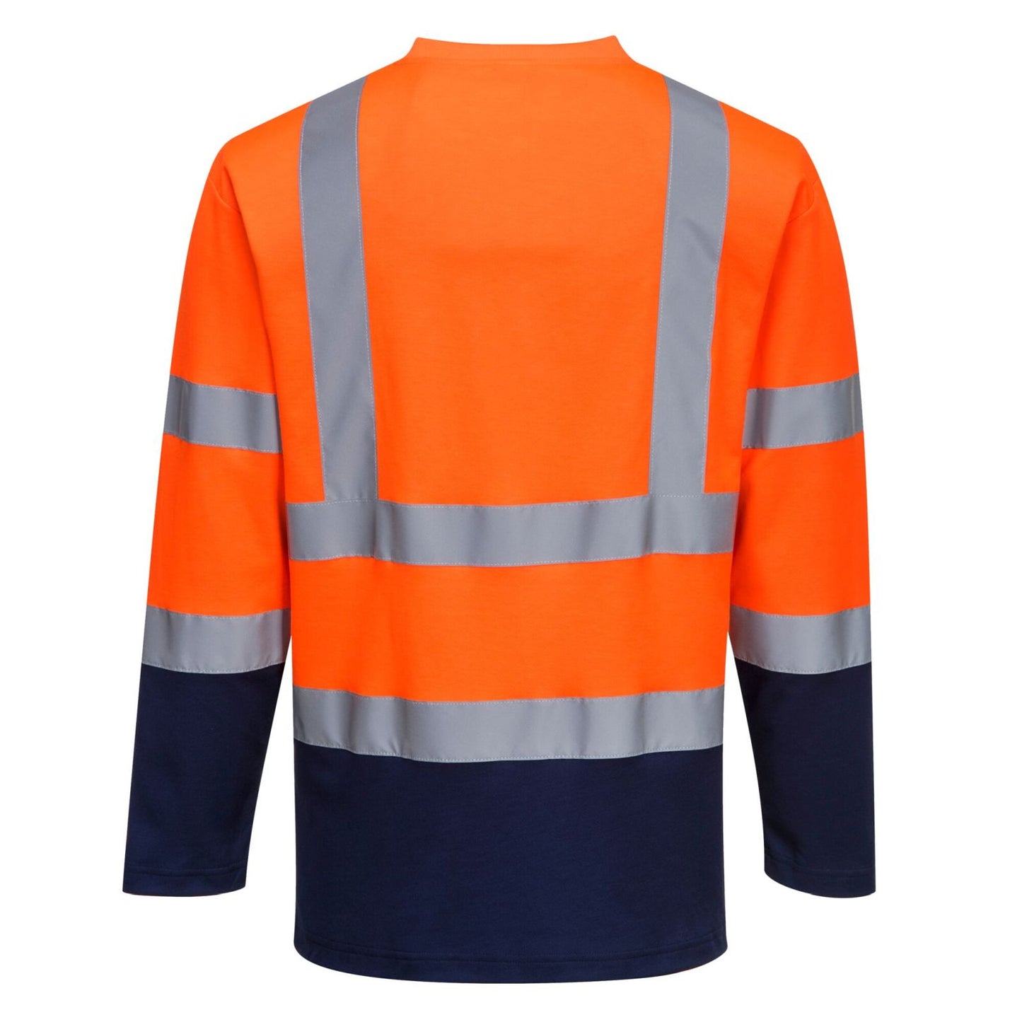 Portwest T-shirts S280 HiVis UPF35+ UV oranje-marineblauw(ON)