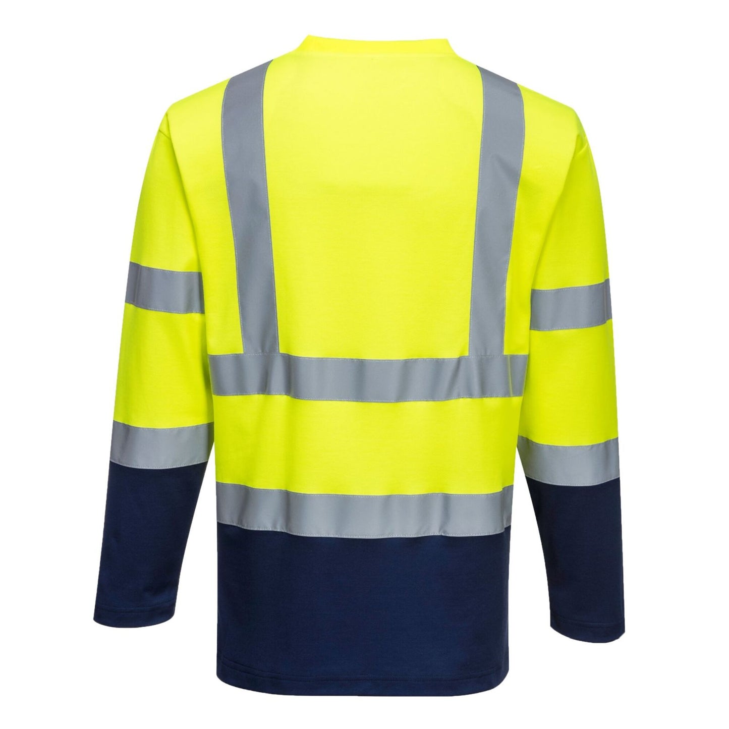 Portwest T-shirts S280 HiVis UPF35+ UV geel-marineblauw(YN)