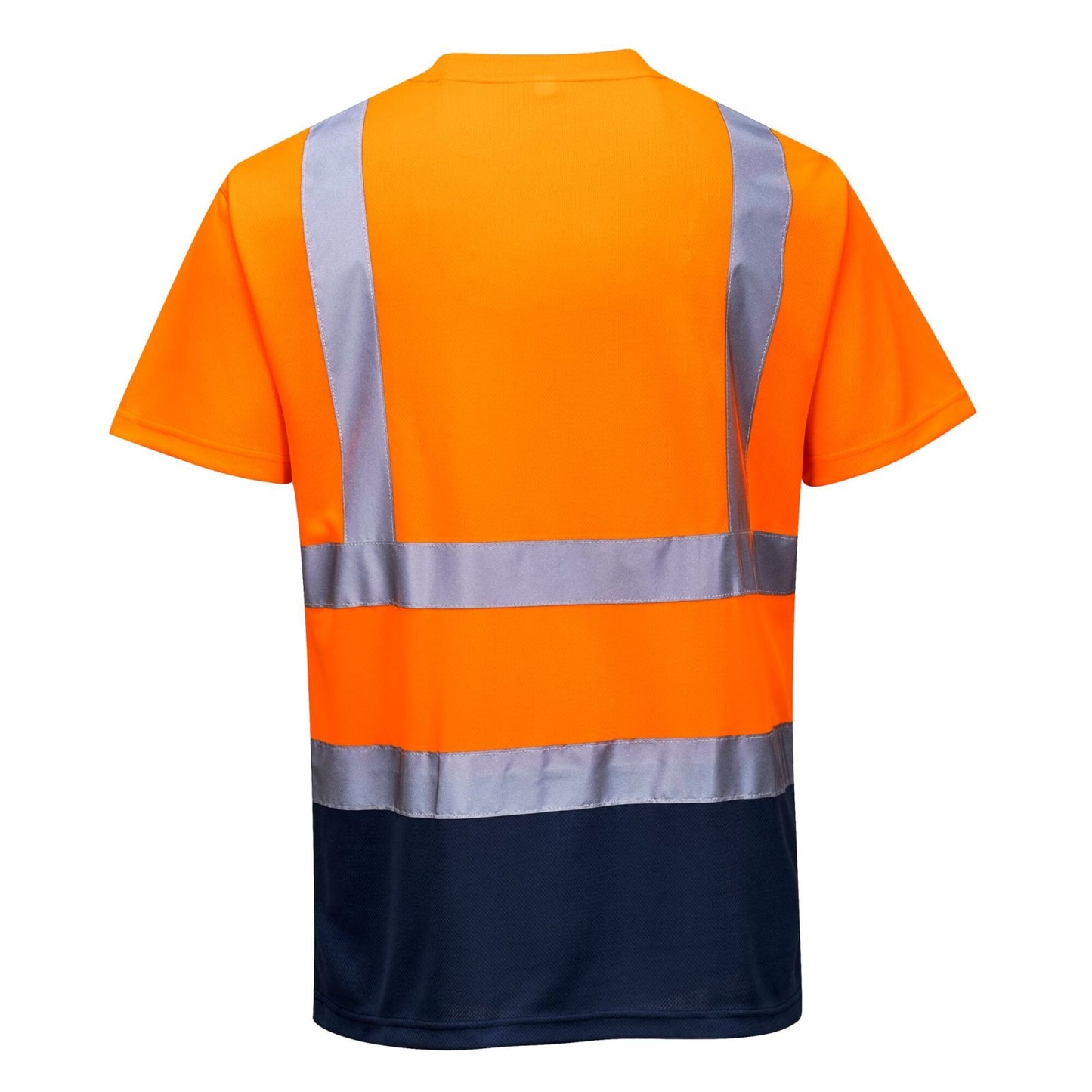 Portwest T-shirts S378 HiVis UPF50+ UV oranje-marineblauw(ON)