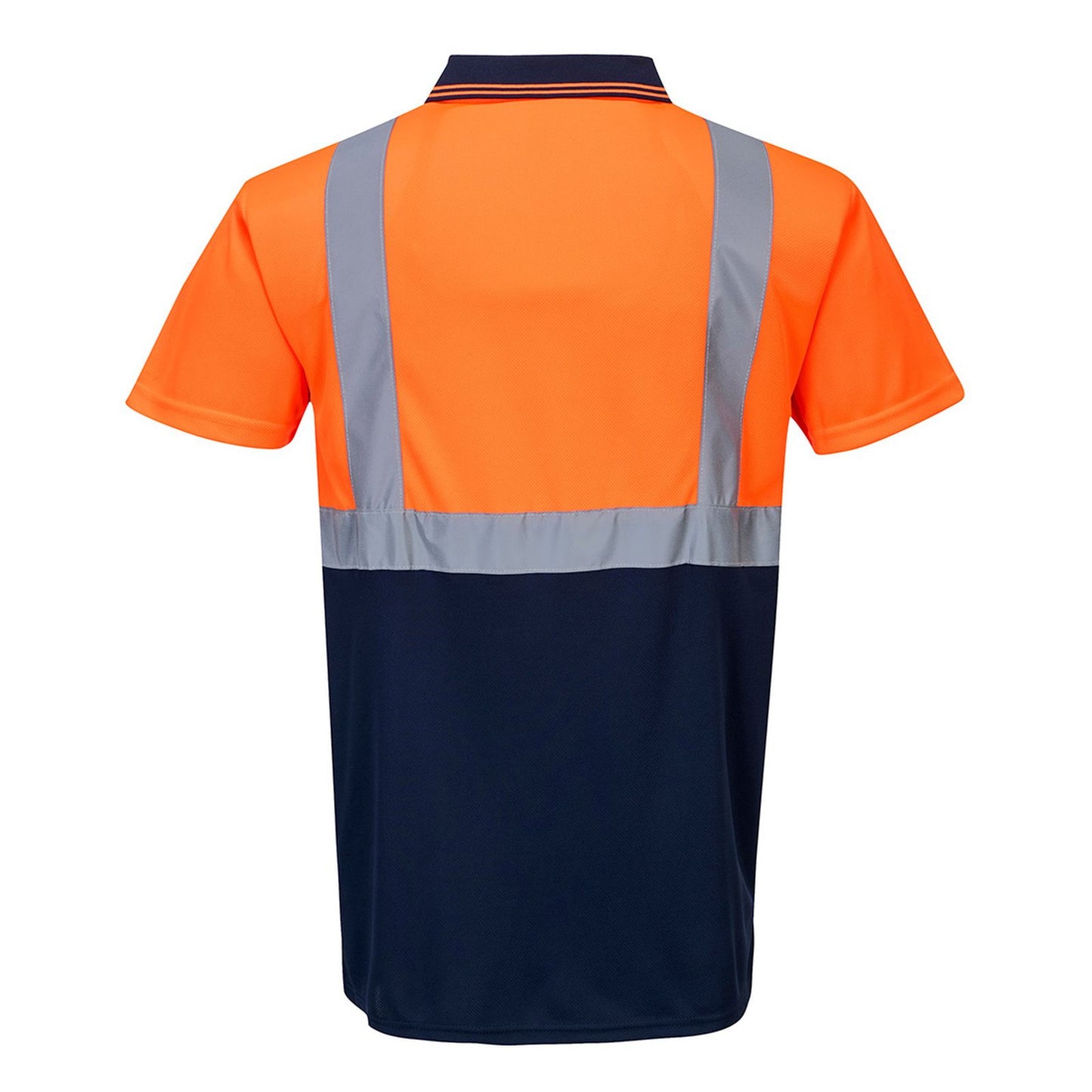 Portwest Poloshirts S479 HiVis UPF50+ UV oranje-marineblauw(ON)