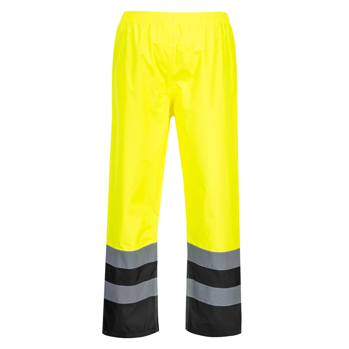 Portwest 300D Industrie Hi-Vis Hoge zichtbaarheid Broek S486 Hi-Vis Tweekleuren geel-zwart(YB)