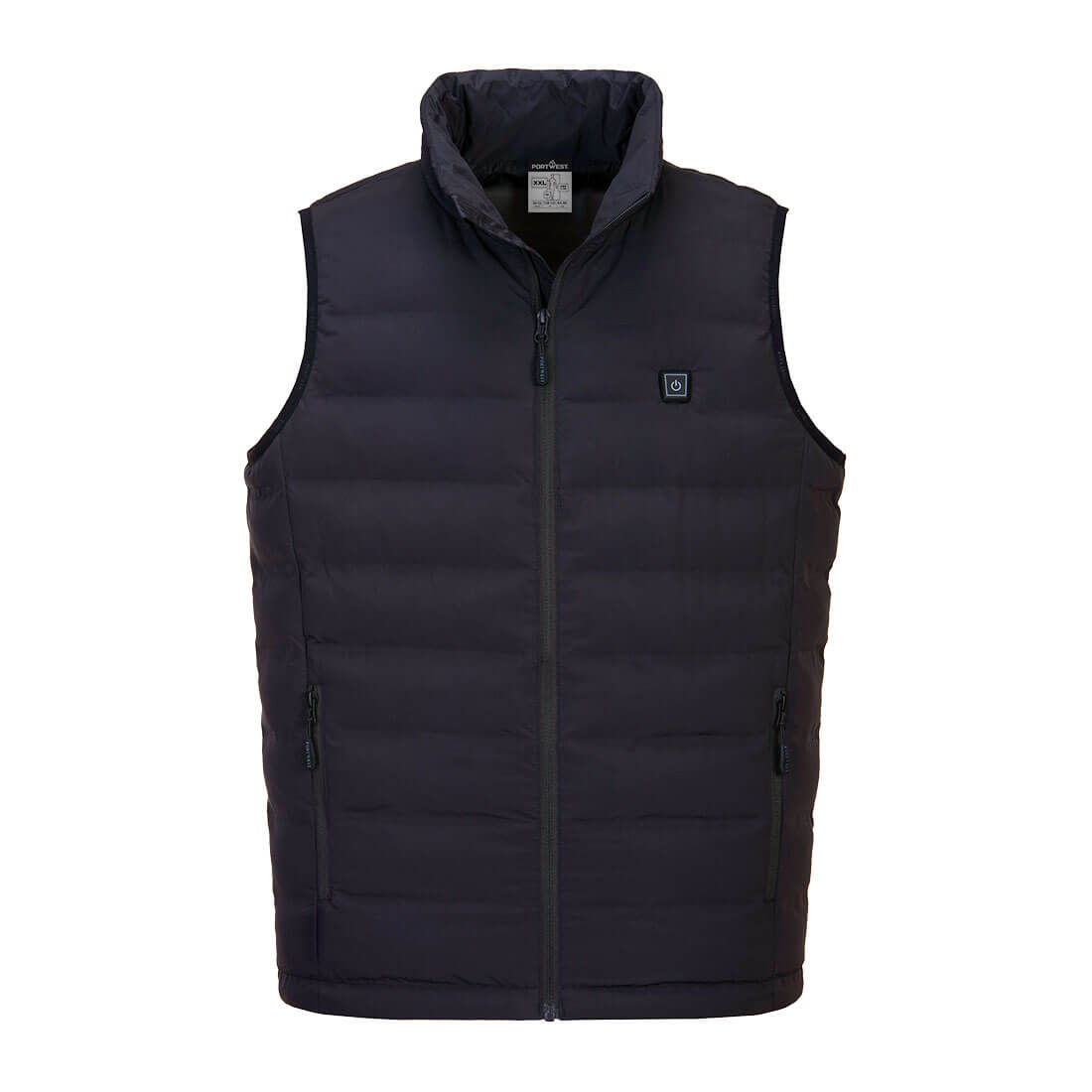 Portwest Gevoerde Regenkleding Alle Weersomstandigheden Bodywarmer S549 Ultrasonic Heating Tunnel jack donker marineblauw(NV)