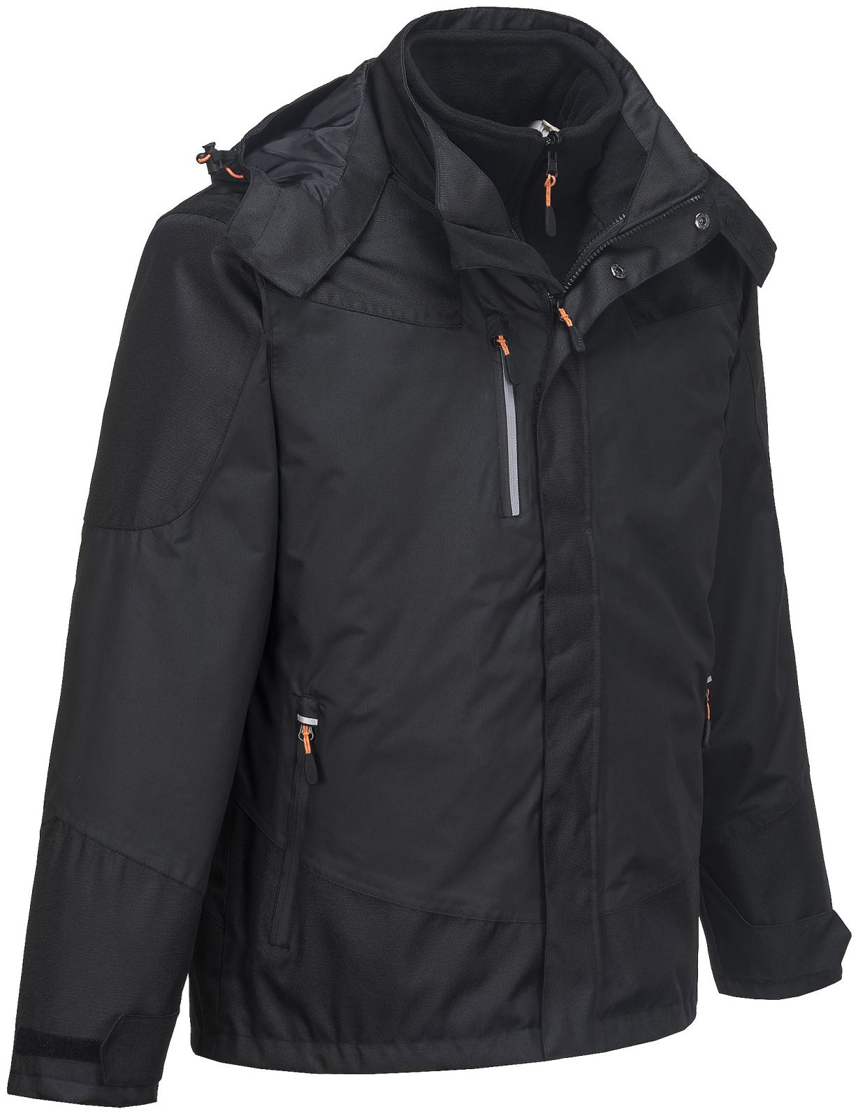 Portwest Jassen S553 Waterdicht Uitneembaar fleecevest zwart(BK)