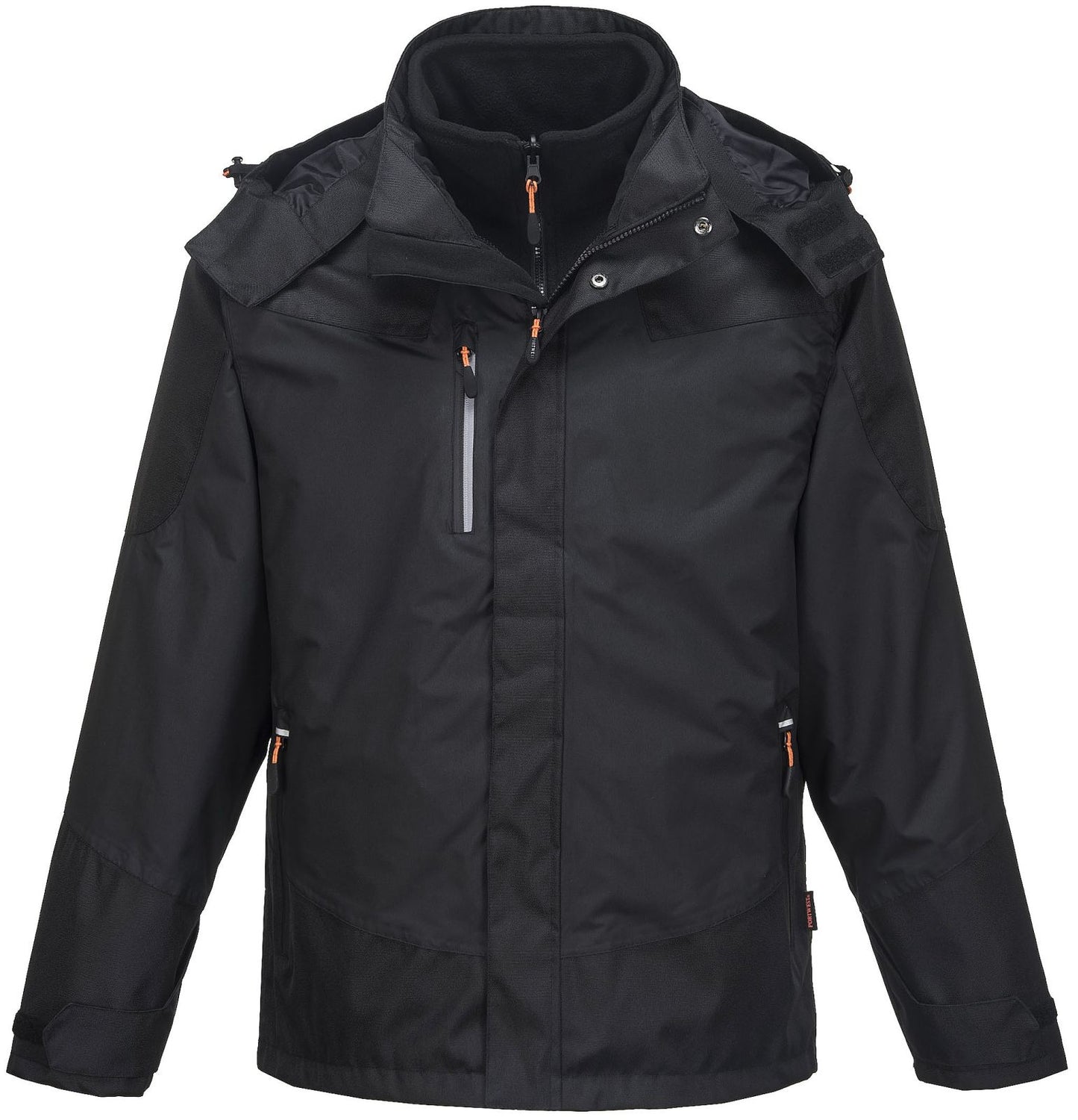 Portwest Jassen S553 Waterdicht Uitneembaar fleecevest zwart(BK)