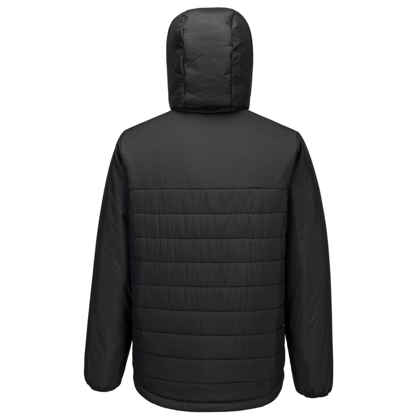 Portwest Klassieke Regenkleding Alle Weersomstandigheden Jassen S608 professioneel capuchon gevoerd baffle zwart(BK)