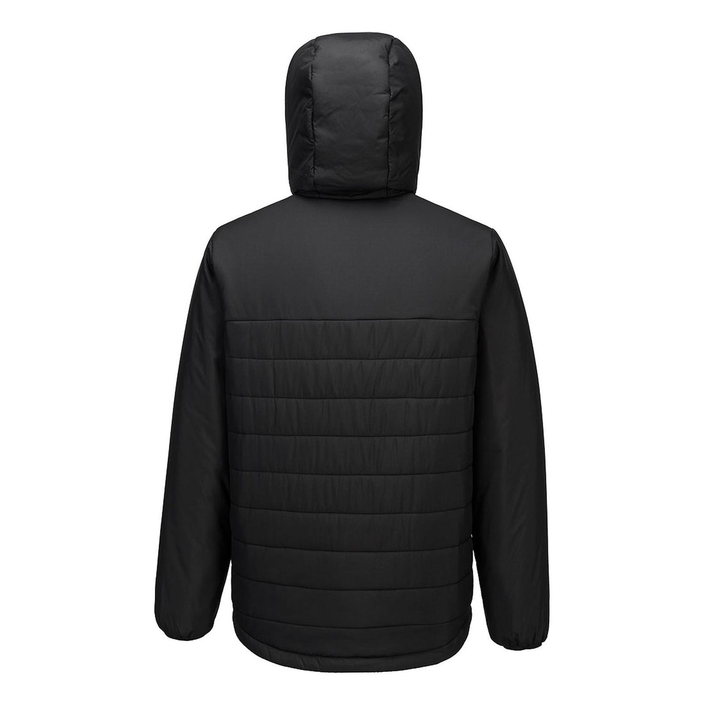 Portwest Klassieke Regenkleding Bescherming Tegen Alle Weersomstandigheden Jassen S608 professioneel capuchon gevoerd baffle zwart(BK)
