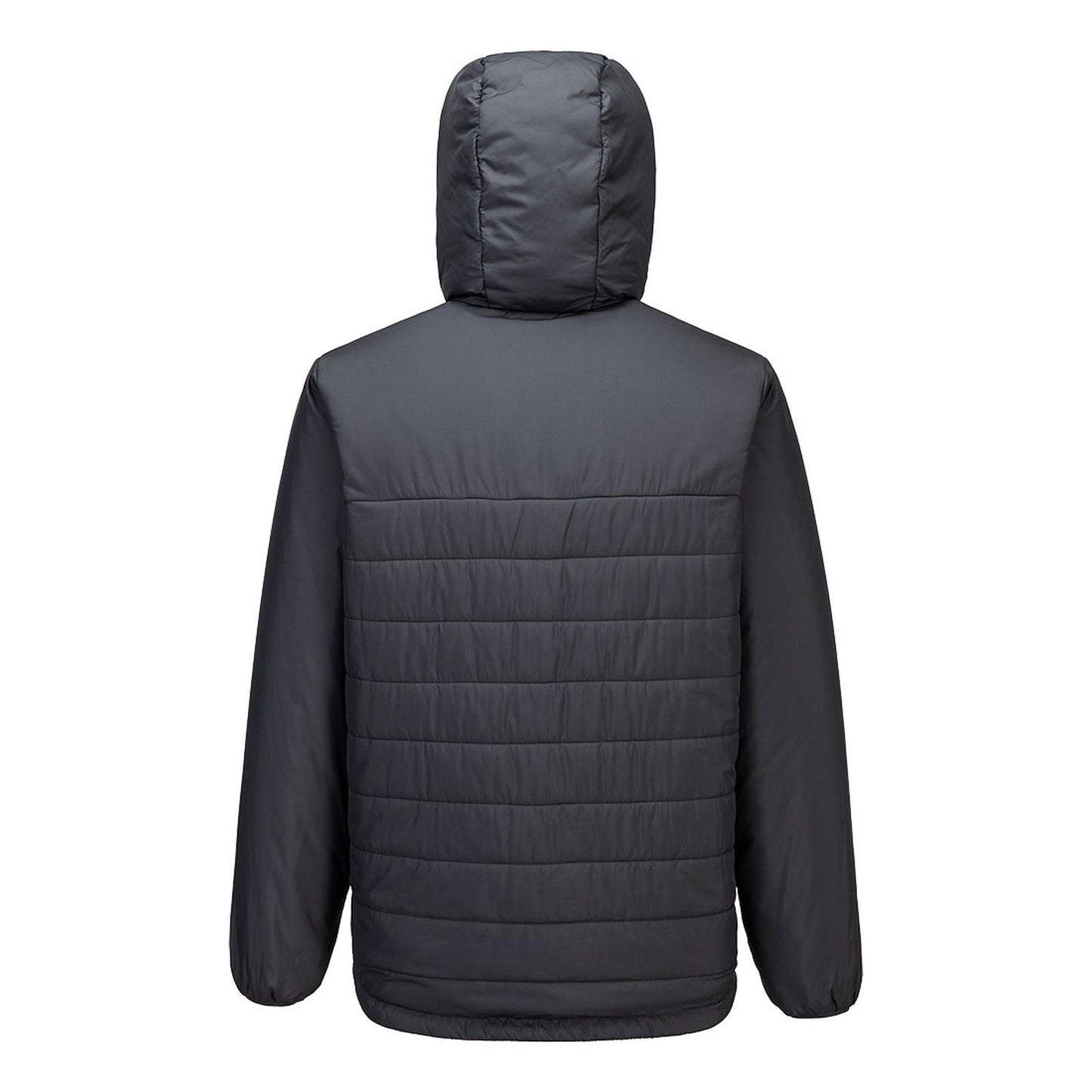 Portwest Klassieke Regenkleding Bescherming Tegen Alle Weersomstandigheden Jassen S608 professioneel capuchon gevoerd baffle metaalgrijs(MG)